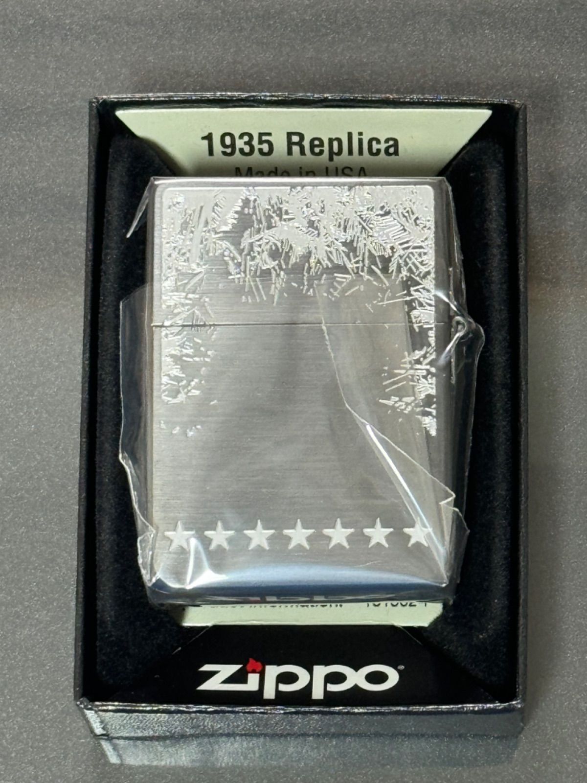 zippo Seven Stars SPIRIT SHARP MIND セブンスター 1935レプリカ 2023年製 限定品 七連星 外ヒンジ  懸賞当選品 特殊加工品 両面刻印 デットストック ケース 保証書 当選通知書 - メルカリ