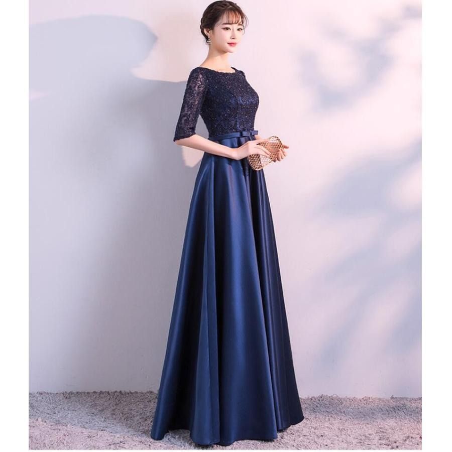 袖あり 結婚式ドレス カラードレス ウエディングドレス パーティードレス 30代40代 お呼ばれ 食事会 二次会