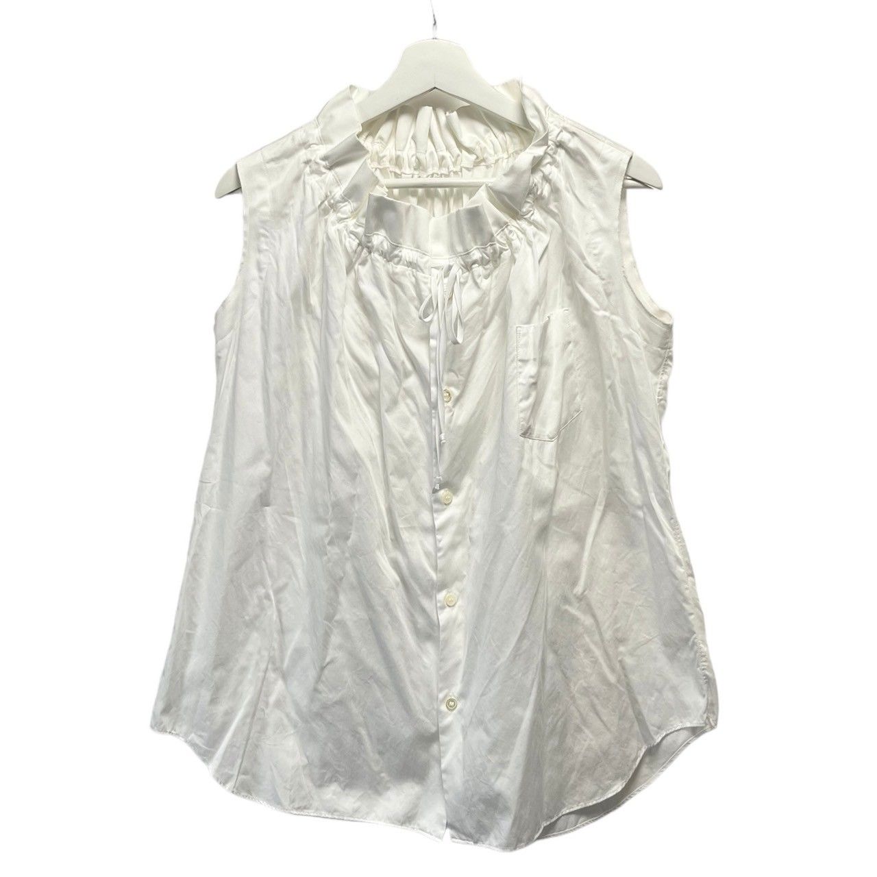 COMME des GARCONS コムデギャルソン 16SS ネックギャザーノースリーブ 