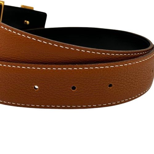 HERMES エルメス Hバックル フォーブル&レザーベルト ゴールド