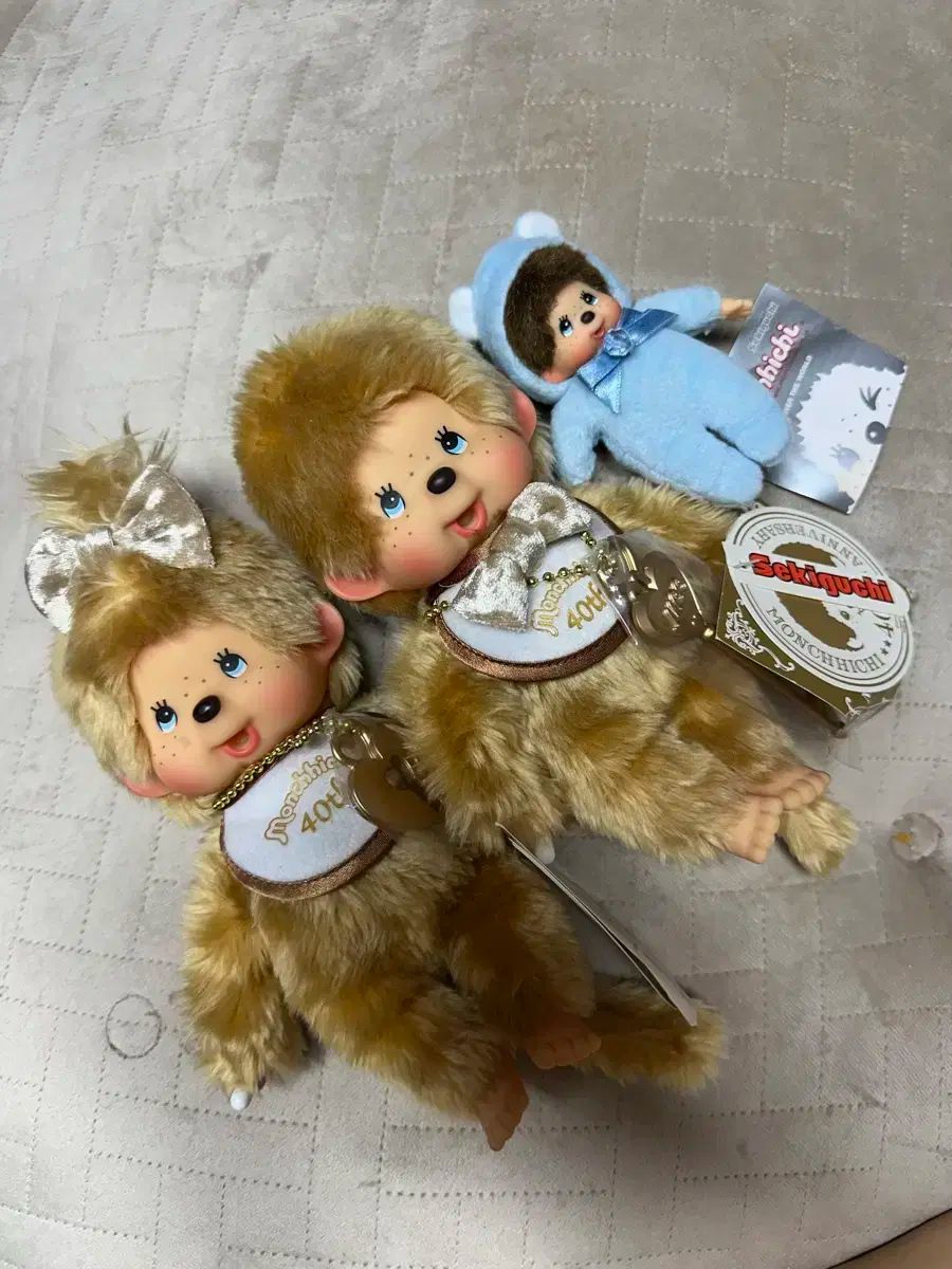 やってみよう) ゴールド モンチッチ 40 記念日 セットと キーホルダー