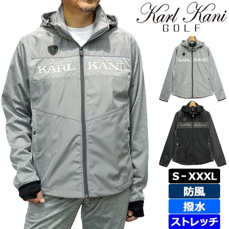 【カラー・サイズ選択可】カールカナイゴルフ 防風撥水ジャケット 213KG1606 新品【Karl Kani Golf正規販売店】