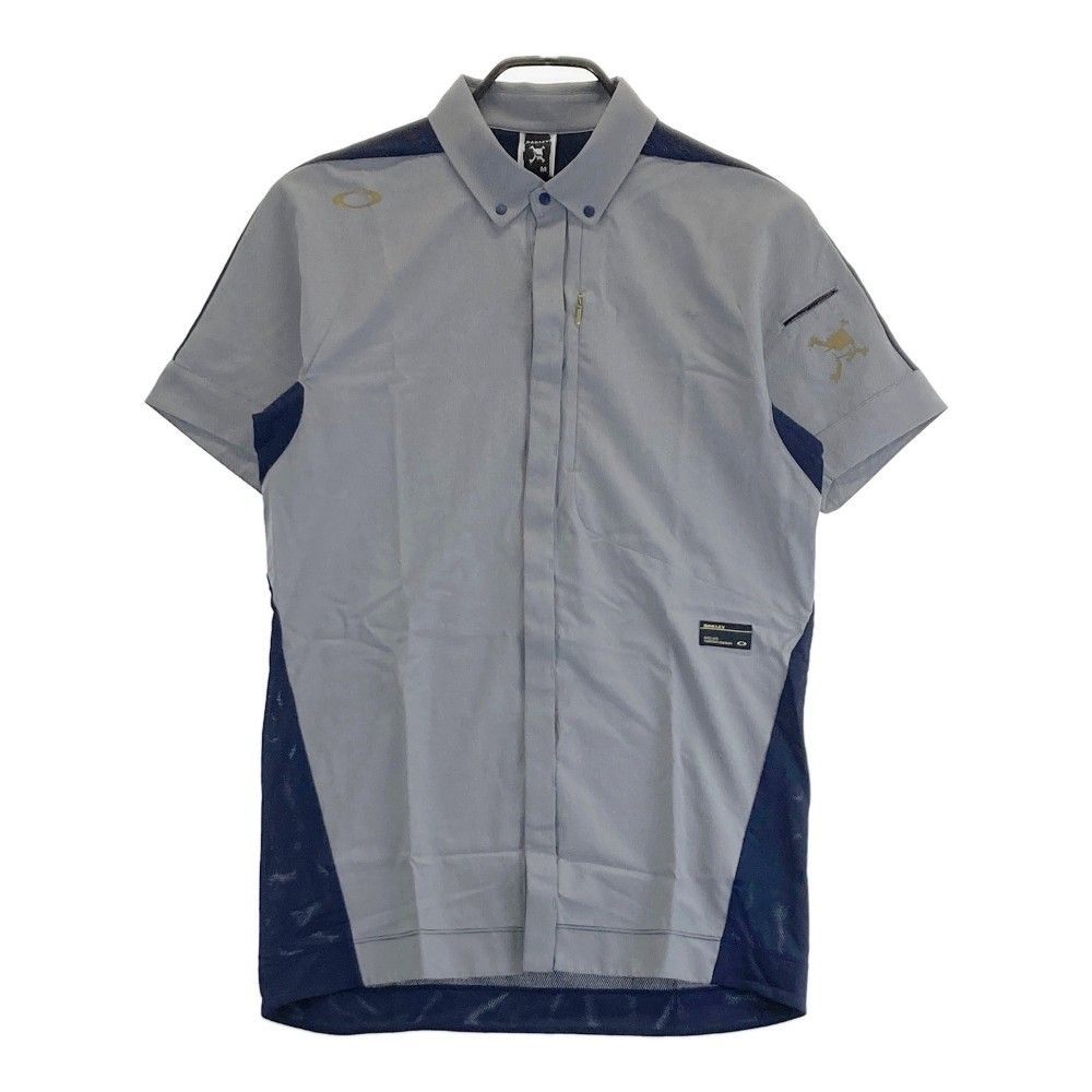 サイズ：M OAKLEY オークリー  半袖シャツ ボタンダウン スカル  ネイビー系 [240101353855]# ゴルフウェア メンズ ストスト