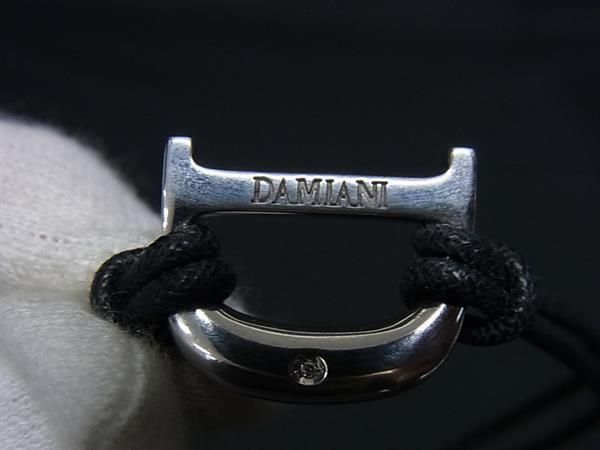 DAMIANI ダミアーニ 革ヒモ シルバー 925 ダイヤ1P ブレスレット DAMIANI ダミアーニ 革ヒモ シルバー 925 ダイヤ1P ブレスレット