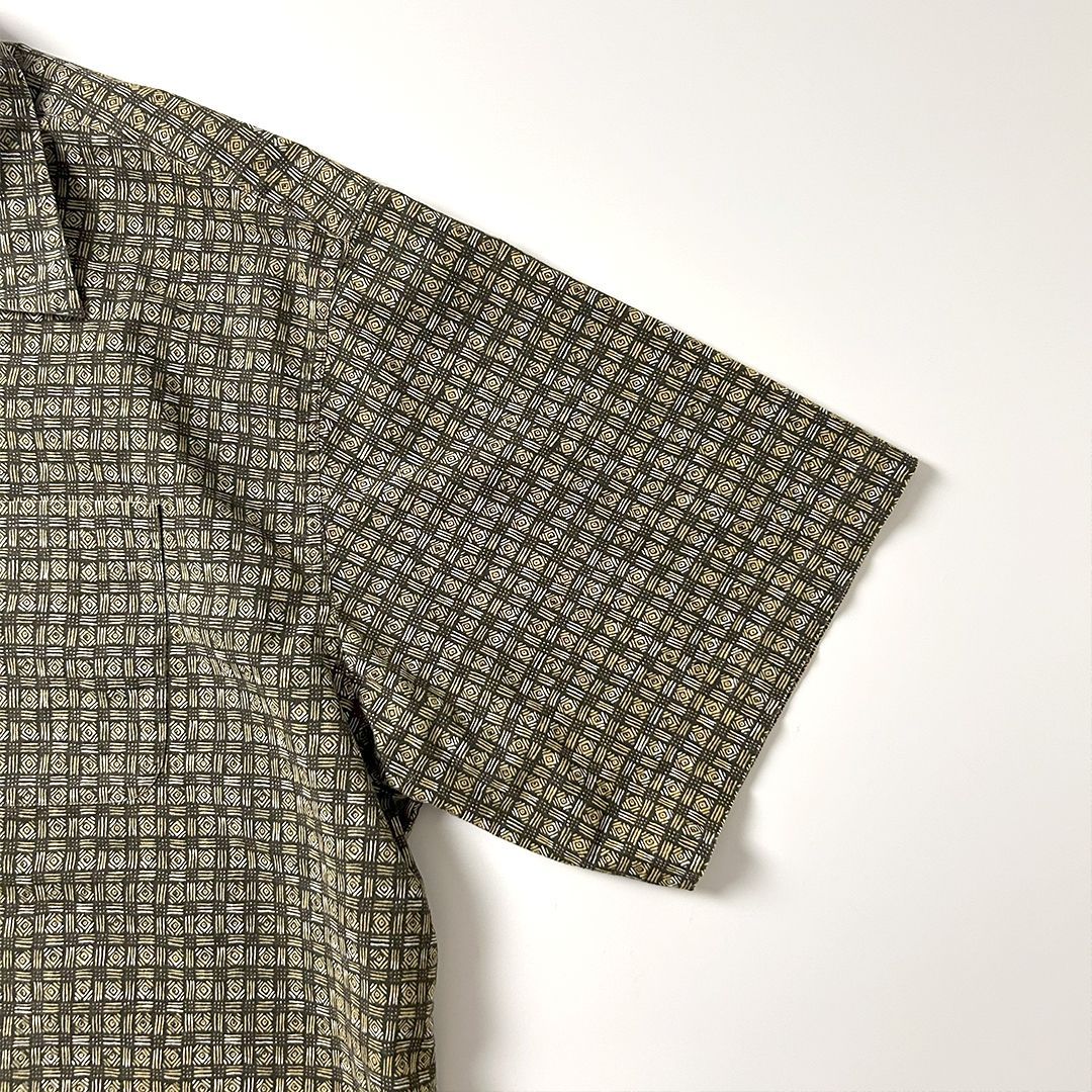 L.L.Bean 総柄オープンカラーシャツ XL 90s エルエルビーン 半袖