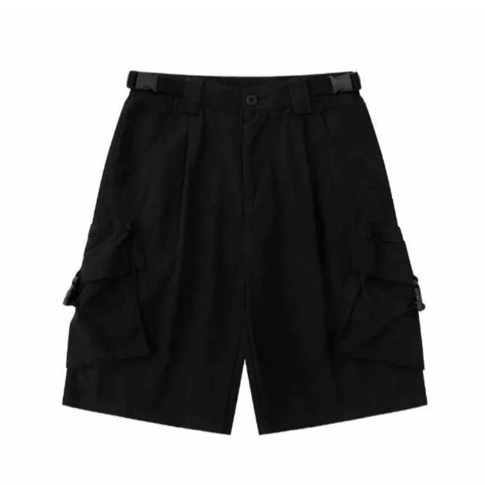 黒XLメンズハーフパンツ短パンポケット付きカーゴパンツシンプル 無地a5 ファッション通販 ファッション 黒XLメンズハーフパンツ短パン