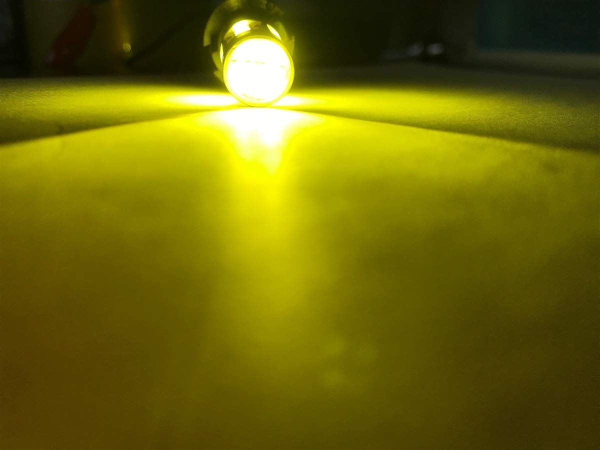特価セール】イエロー 黄色 レモンイエロー フォグランプ 左右２個セット LED 純正交換 H3 450Lm ショート設計 12/24V  メルカリShops