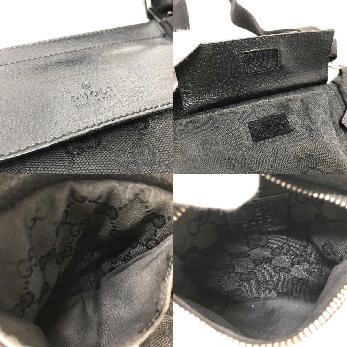 GUCCI グッチ ウエストバッグ ボディバッグ 28566 GGキャンバス/レザー