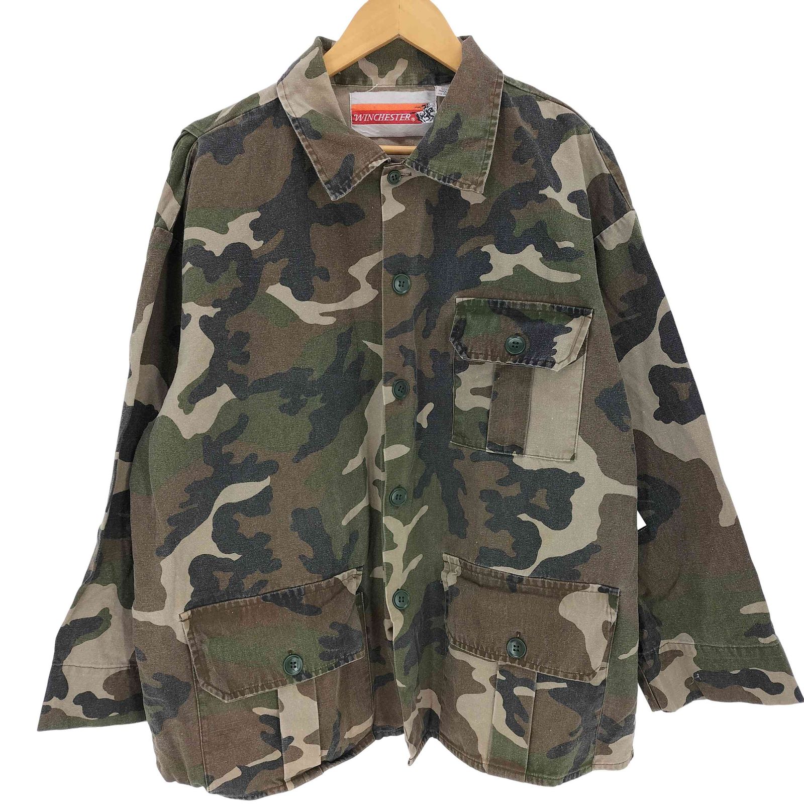 ユーズドフルギ USED古着 {{WINCHESTER}} カモフラ ミリタリージャケット メンズ JPN：XL 