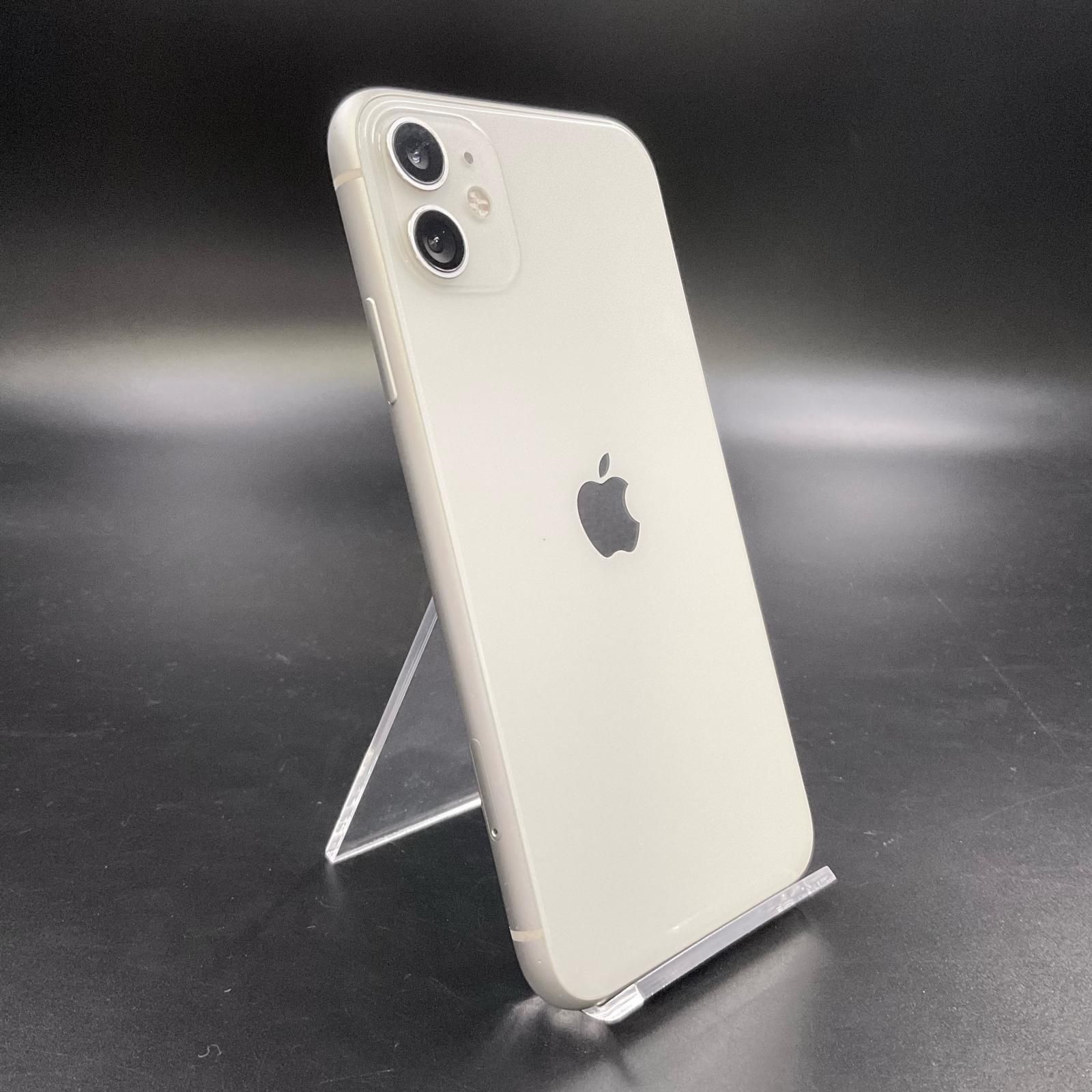 全額返金保証 最速発送 Apple iPhone 11 64GB ホワイト au 白ロム 動作 済 89%