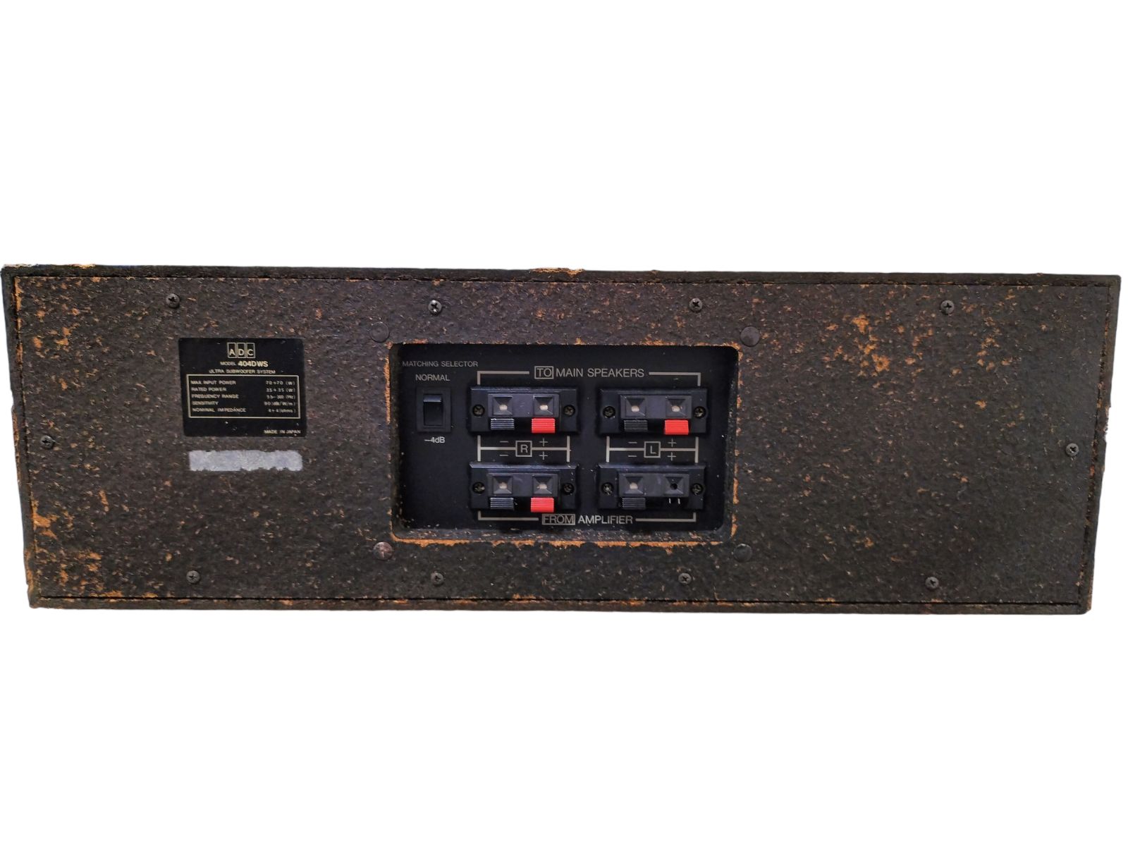 手数料安い 1988年 昭和レトロ】日本製 MADE IN JAPAN 高品質 ADC 404DWS コレクション