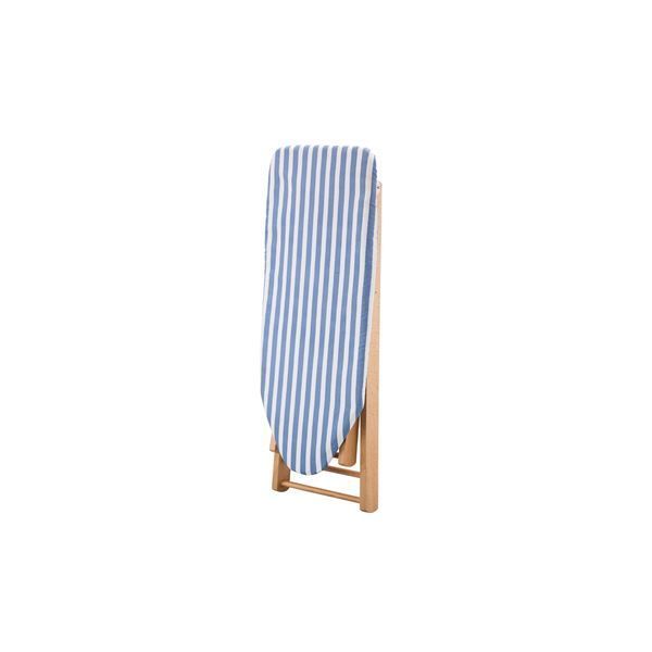 アイロン台 幅106 cm Lサイズ ブルー スタンド式 木製 綿 スチール 脚付き リビング 寝室 ベッドルーム 生活用品