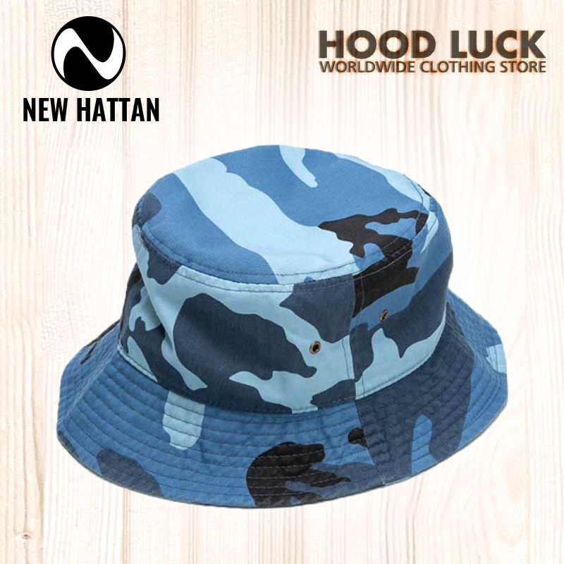 NEWHATTAN バケットハット BUCKET HAT カモフラ 迷彩 - ハット