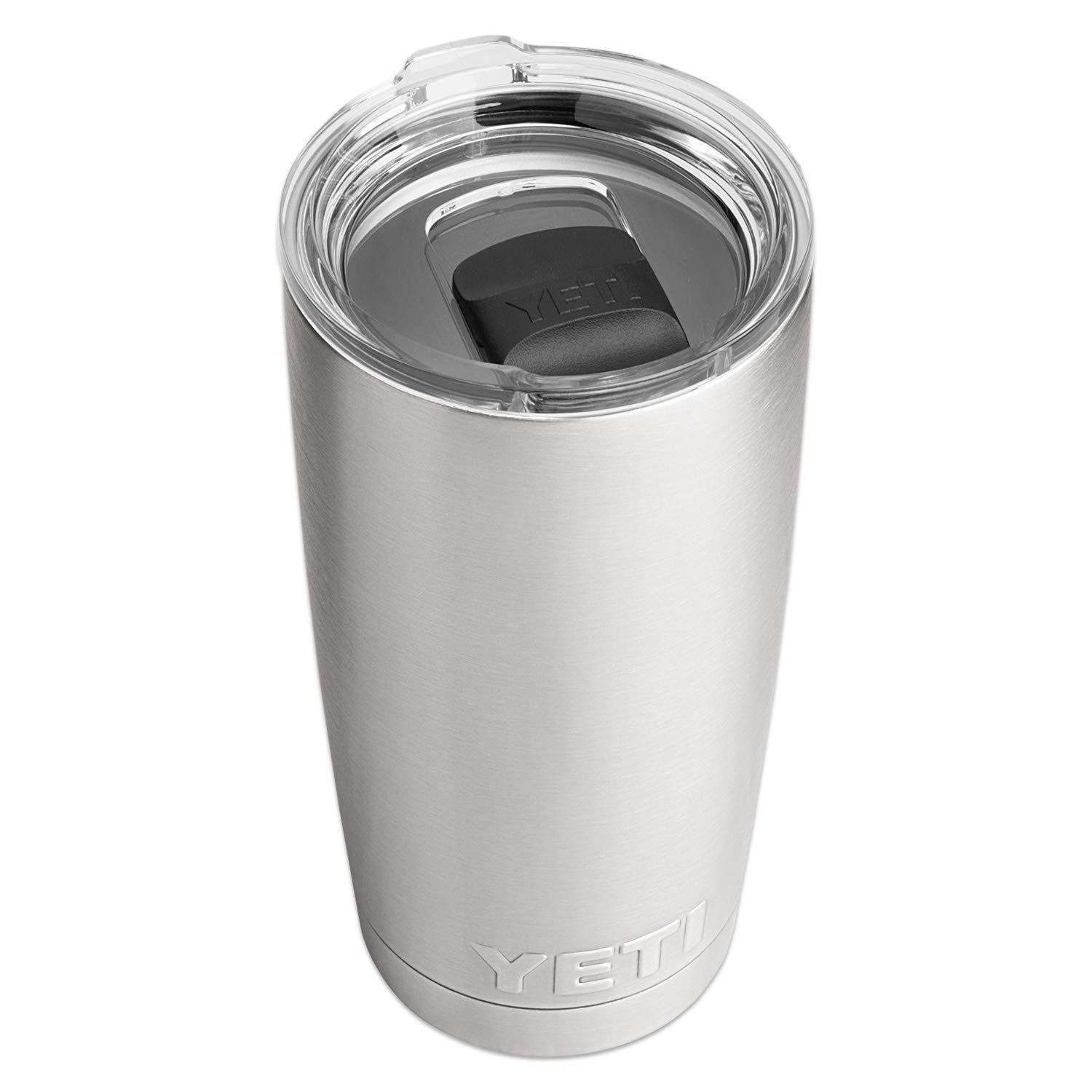 Color シルバー_Size 20 OZ. YETI イエティ Rambler 20オンス タンブラー ステンレススチール 真空断熱 MagSlider蓋付き