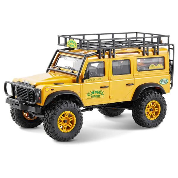 日本語説明書付 FMSランドローバーディフェンダー110 1/24 FCX24M FMS MODEL 1:24 LAND ROVER DEFENDER 110 RTR YELLOW ラジコン