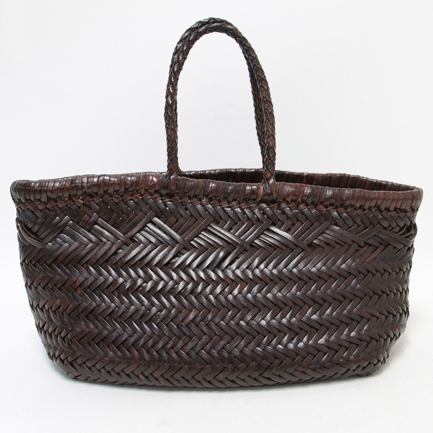 美品 DRAGON ドラゴン レザー トートバッグ ハンド カバン 鞄 舟形  