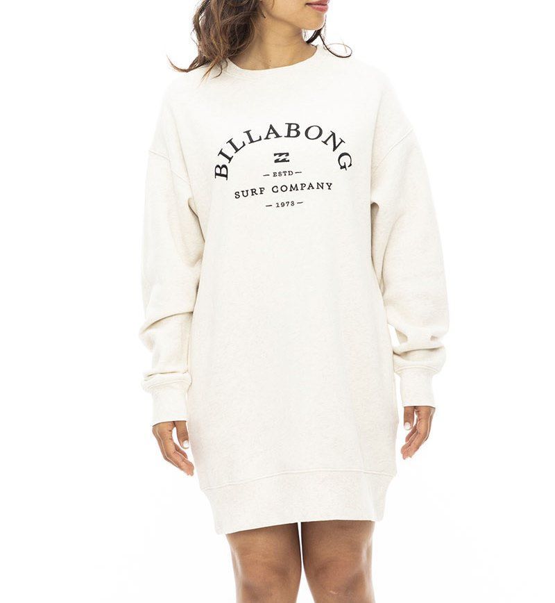 【SALE】2023秋冬 新品【BILLABONG/ビラボン】COLLEGE LOGO SWEAT ONEPIECE スウェットワンピース ANW レディース BD014-363