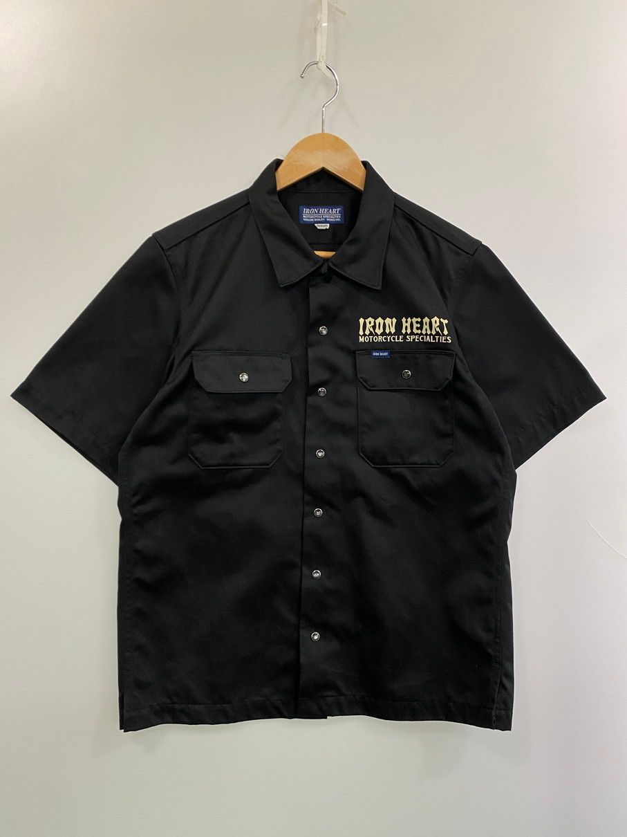 品 IRON HEART アイアンハート T C WESTPOINT PRINT S S WORK SHIRT IHSH-115 ワーク シャツ メンズ トップス 半袖 プリントT 145-251019-em-30-min
