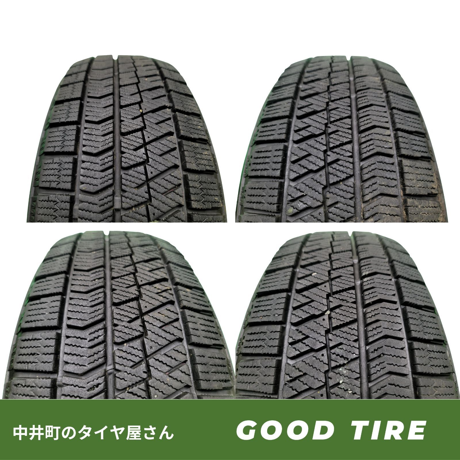 185 60R15 ブリヂストン BLIZZAK VRX2 4本 製 冬用 8分山 タイヤ スタッドレスタイヤ アクア フィット ノート 6930