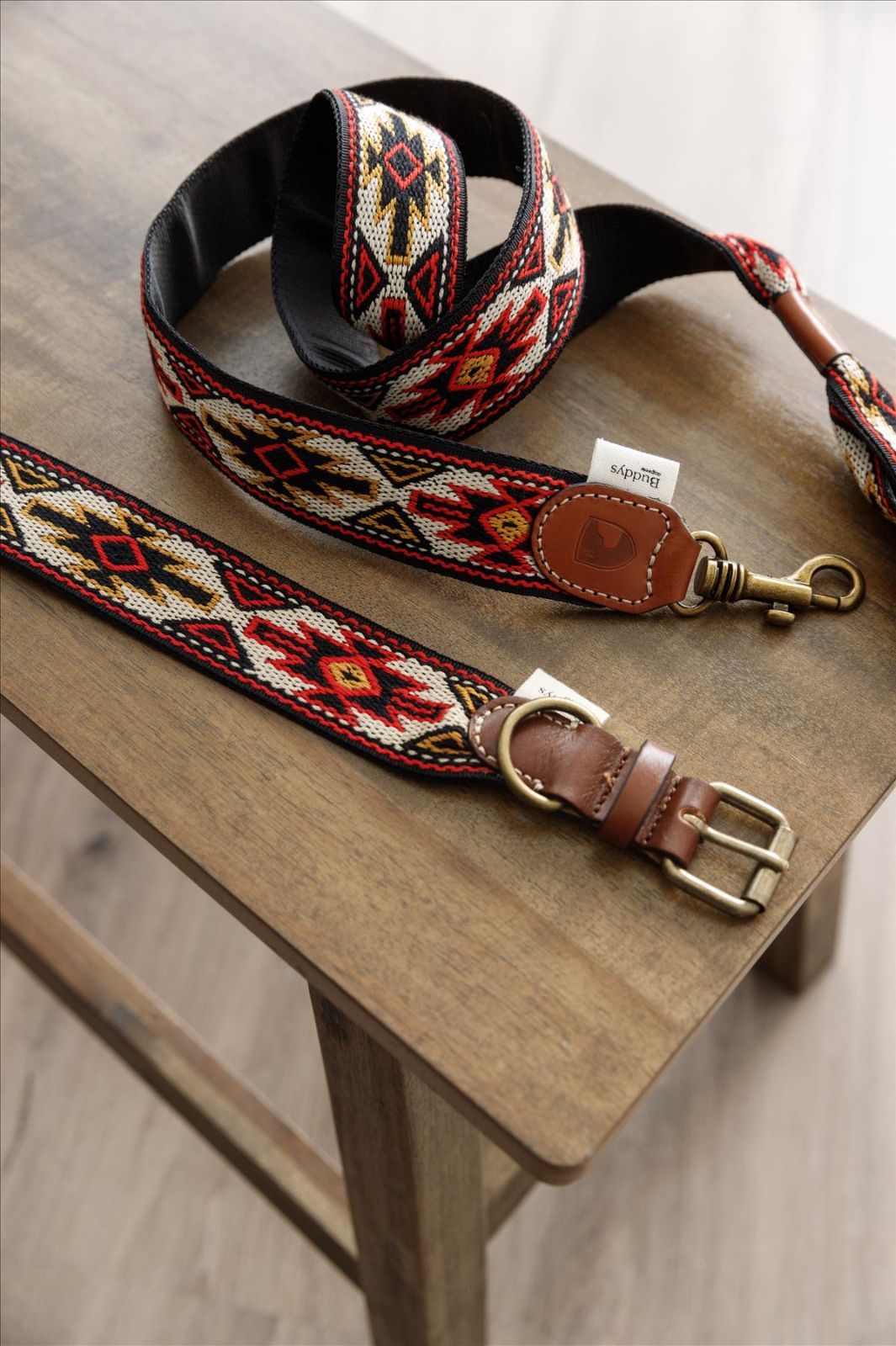 スペイン製 犬用リード 2 m Peyote red 小型犬 中型犬