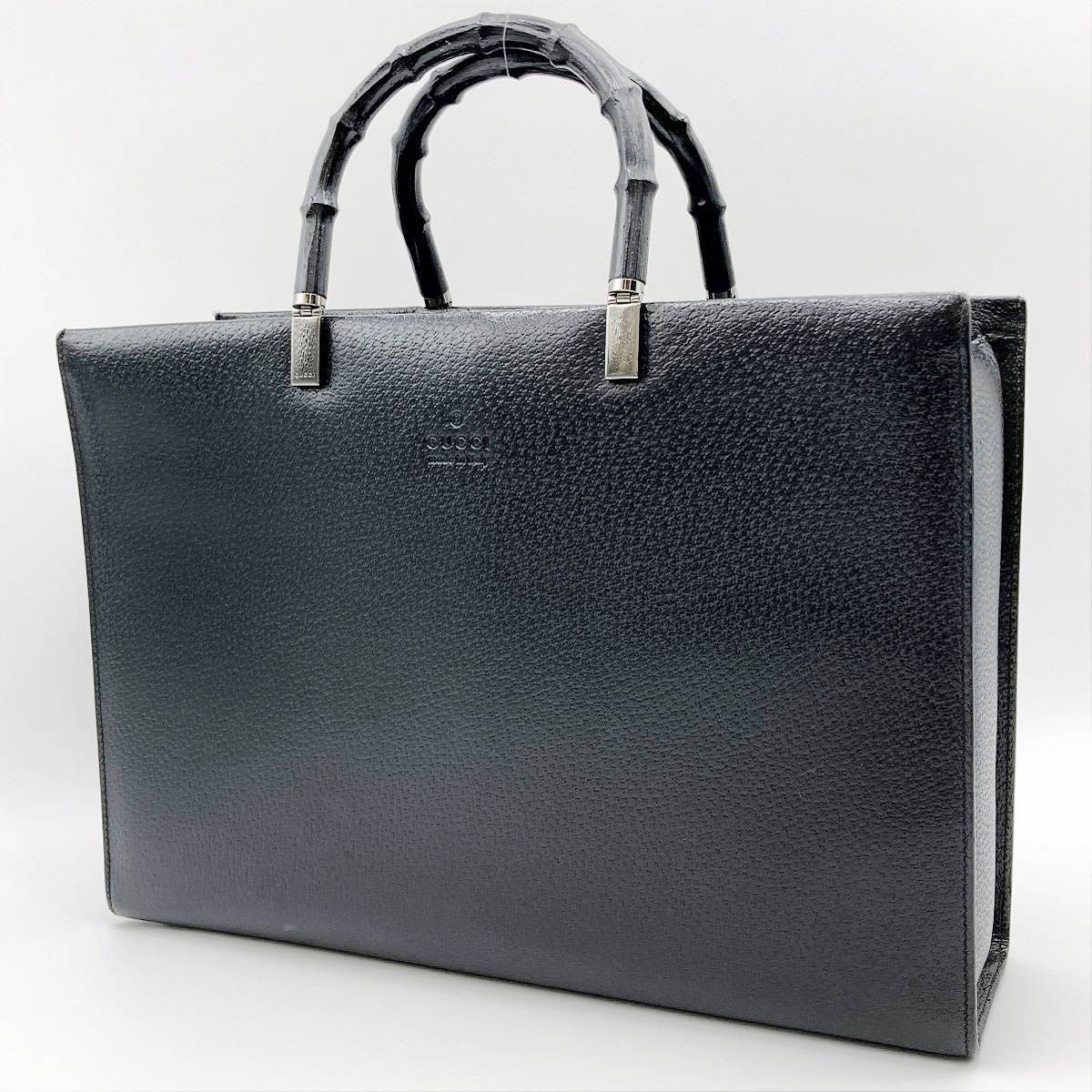 美品】 GUCCI グッチ 2WAY バンブー ビジネスバッグ トート