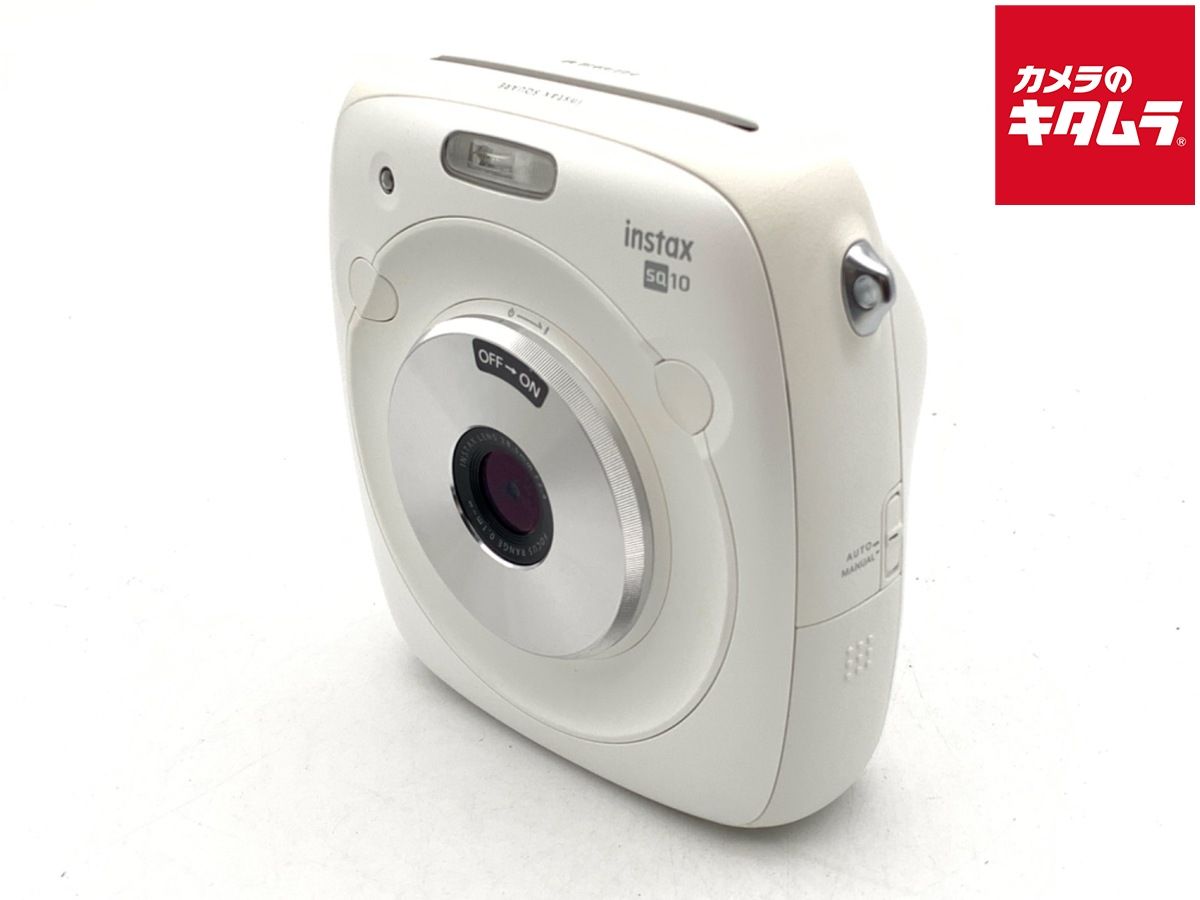 並品 フジフイルム インスタントカメラ instax SQUARE SQ 10 チェキ ホワイト