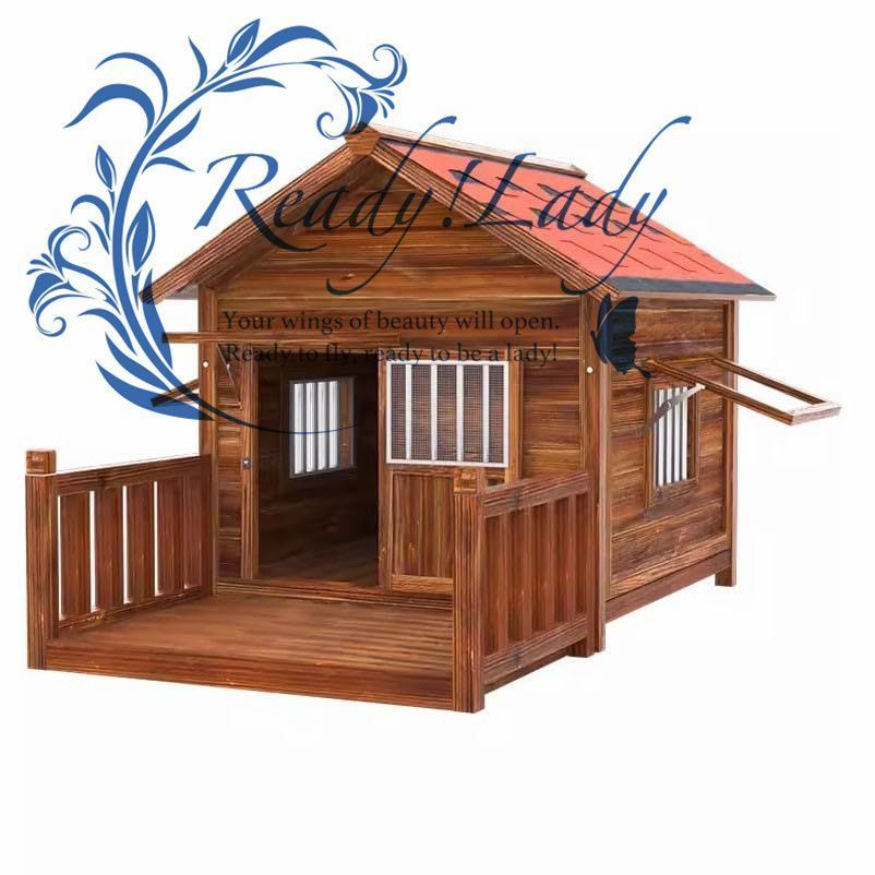 犬小屋 屋外用 室外 中型犬用 大型犬用 ドア付き プラスチック製 XL