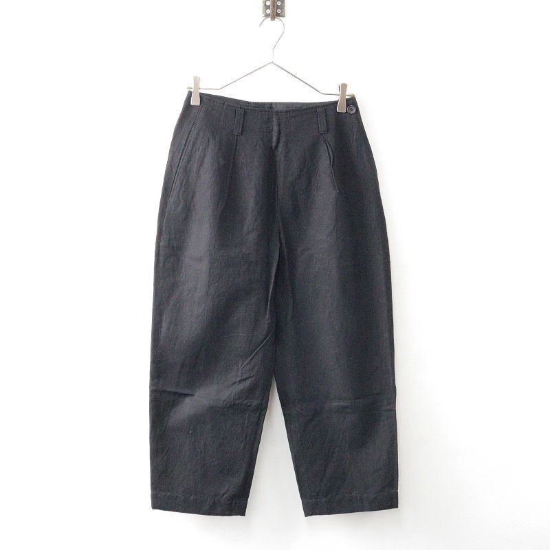 2023SS マーガレットハウエル MARGARET HOWELL COTTON LINEN TWILL トラウザーズパンツ  1/ブラック【2400013991599】 - メルカリ