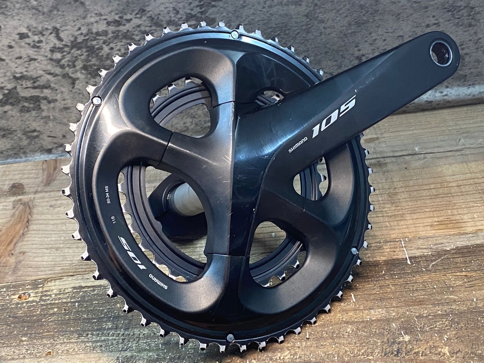 ☆美中古Dura Ace FC-7600ピスト用クランクNJS刻印あり165mm SHIMANO