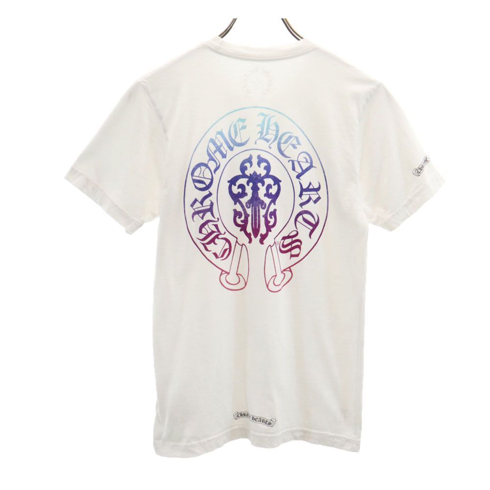 クロムハーツ USA製 バックプリント 半袖 Tシャツ S ホワイト CHROME HEARTS メンズ 古着 【240406】 メール便可