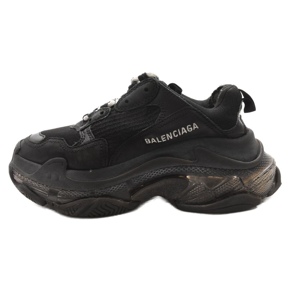 BALENCIAGA (バレンシアガ) TRIPLE S LOW TOP トリプルエス ローカットスニーカー ダッドスニーカー ブラック 37 544351