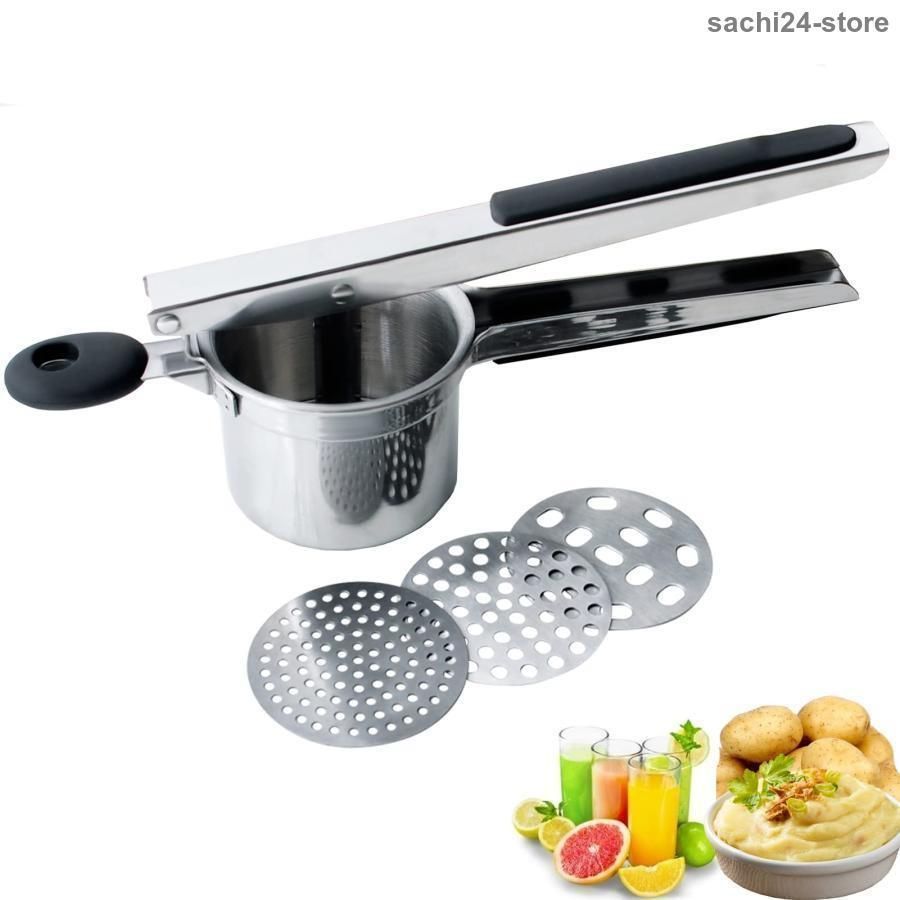 果汁しぼり器 マッシュポテトプレス 430ステンレス鋼 ハンド ジューサー レモン絞り器 果汁 絞り器 小さい 低温 スロージューサー ライムジュース 家庭用 業務用