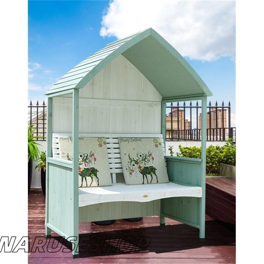 ☆新品☆ガゼボベンチ 屋外木ガーデン あずまや 長椅子