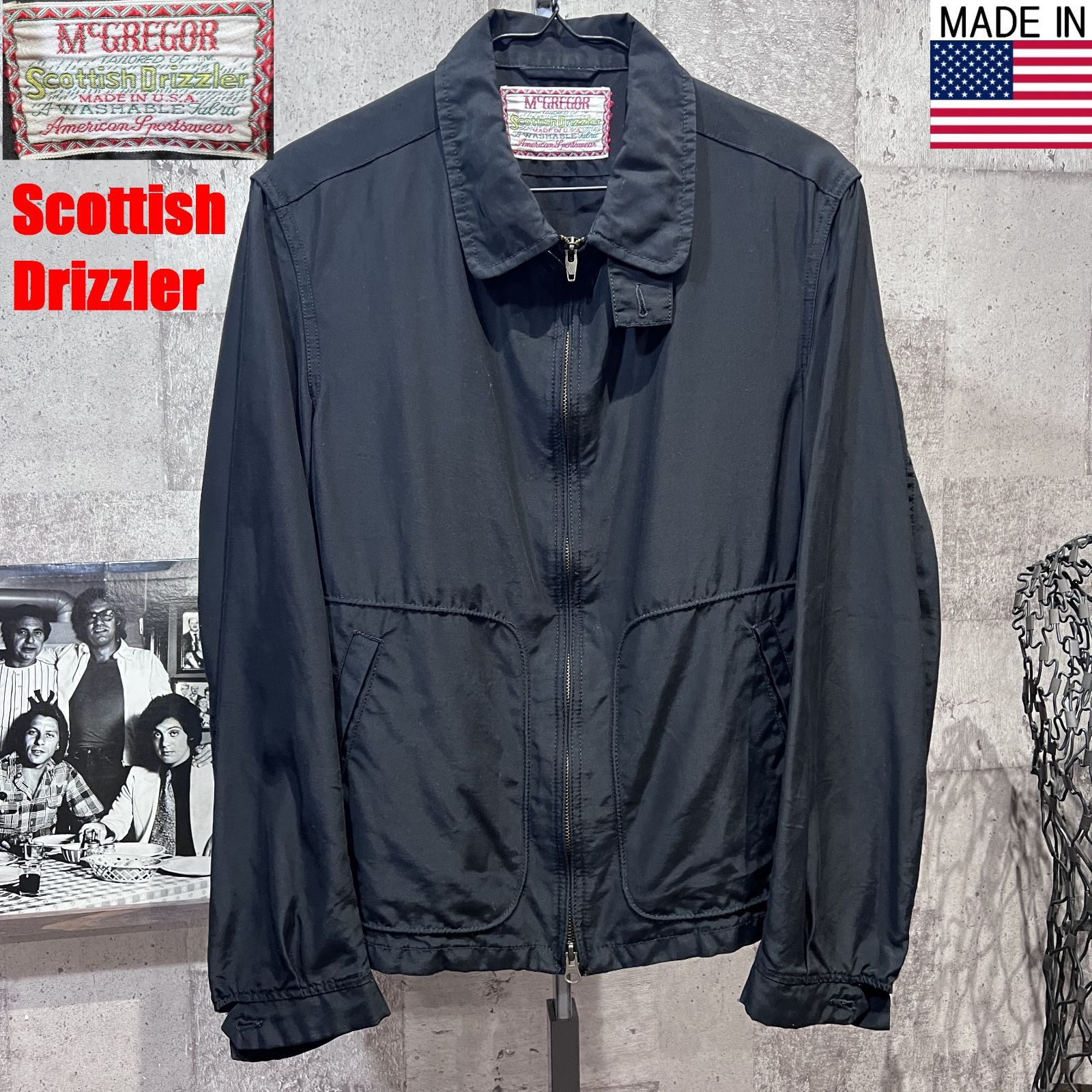 USA製 McGREGOR スコティッシュ ドリズラー S ブラック マクレガー SCOTTISH DRIZZLER スウィングトップ スイングトップ USA製 McGREGOR スコティッシュ ドリズラー S ブラック マクレガー