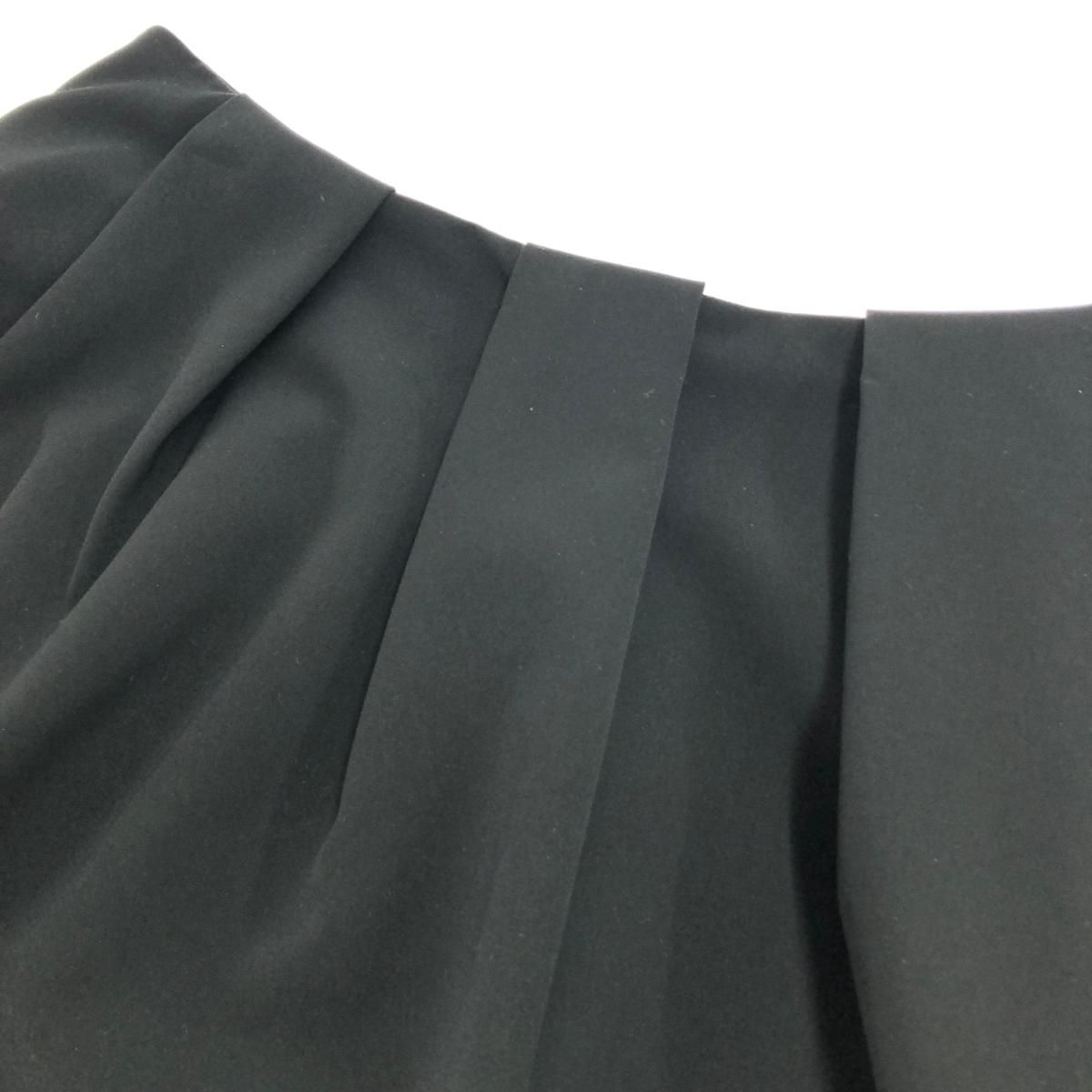 極美品★FOXEY NEW YORK★タック入りフレアスカートブラックサイズ40 極美品☆FOXEY NEW YORK☆タック入りフレアスカートブラック