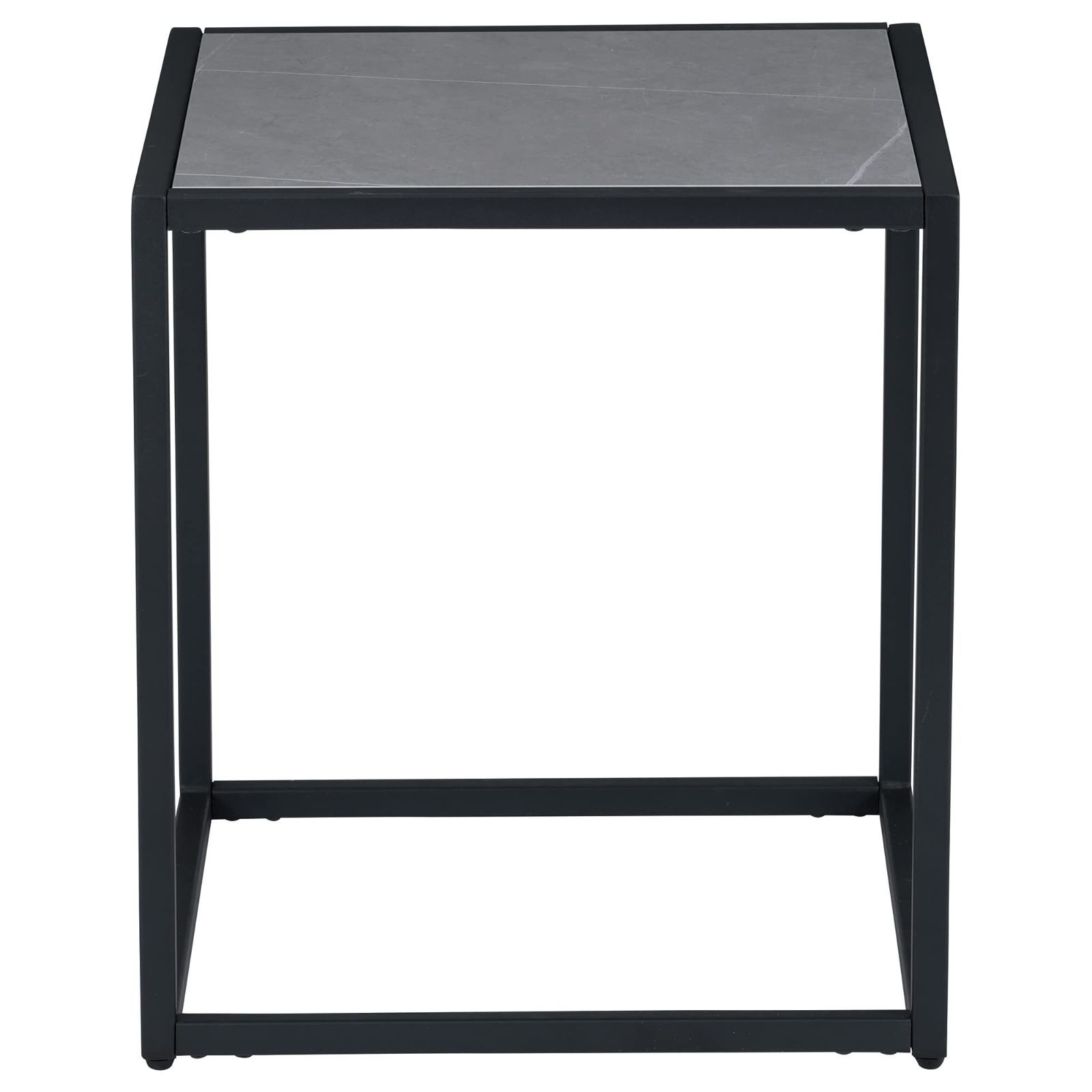 幅45 cm スナッフ スチール脚 セラミック天板 グレー 378171 サイドテーブル 大川家具 関家具 Sekikagu