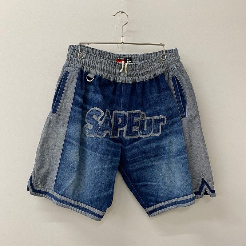 ひこSAPEur Denim Basket Shorts 中古品】 SAPEur サプール DENIM VINTAGE BASKET SHORTS デニム