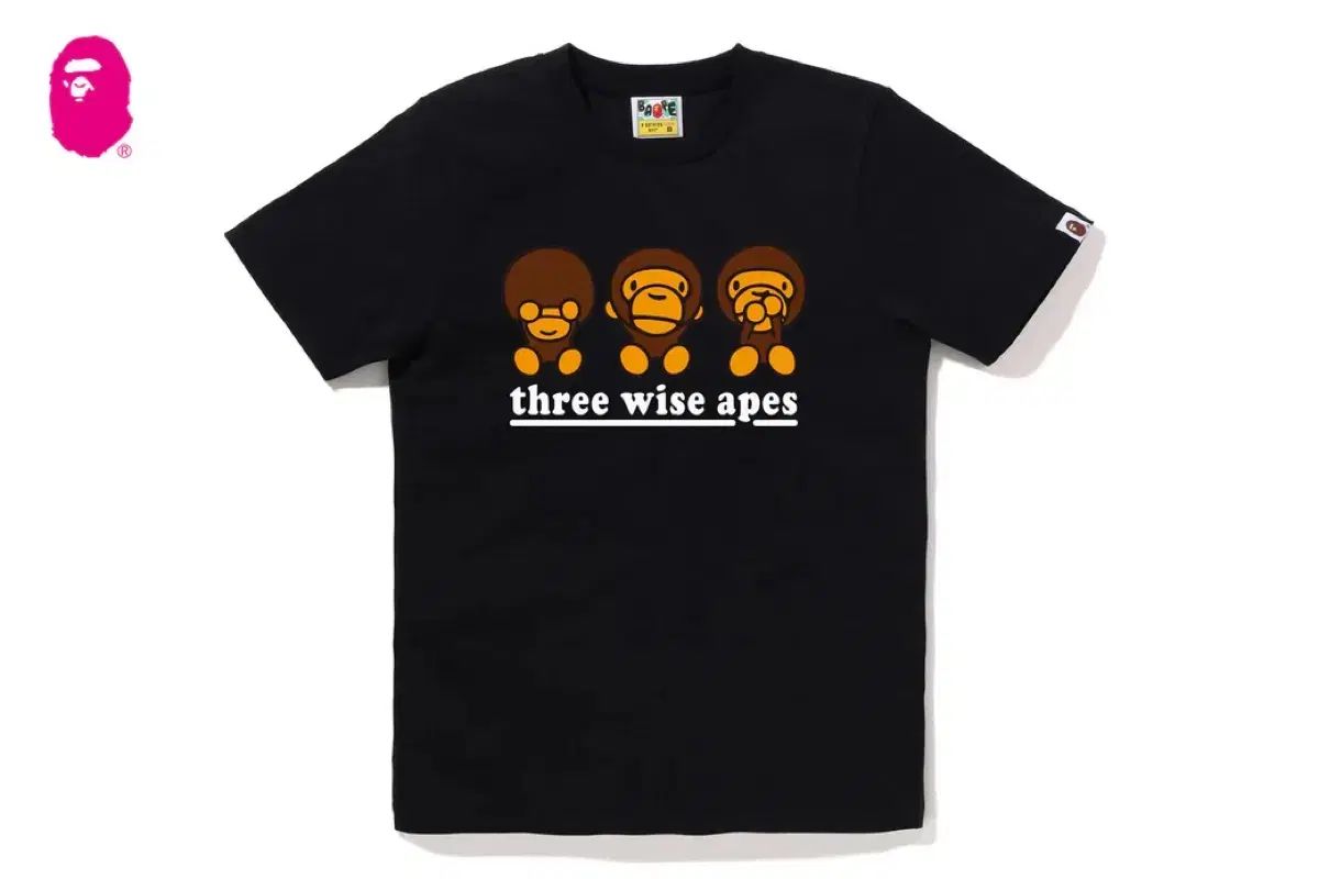 bape A BATHING APE アベイシングエイプ three wise apes マイロ Tシャツ