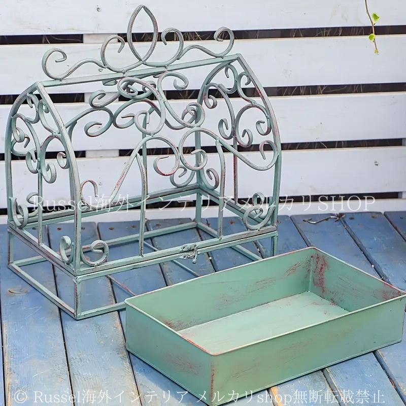 アンティークショップ購入　ガーデニング スタンド 鳥かご インテリア シャビー 楽天市場】アンティークバードケージ スタンドセットアンティーク