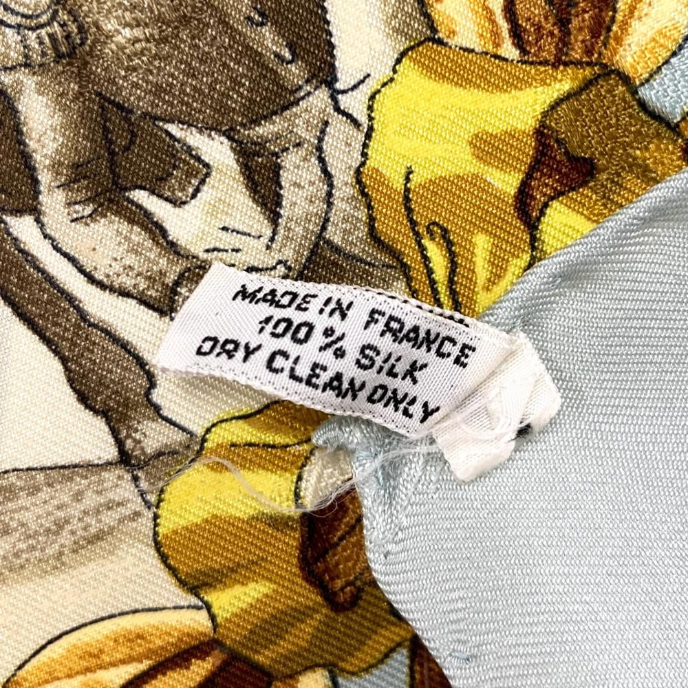 エルメス HERMES カレ90 NAPOLEON ナポレオン スカーフ シルク スカイ