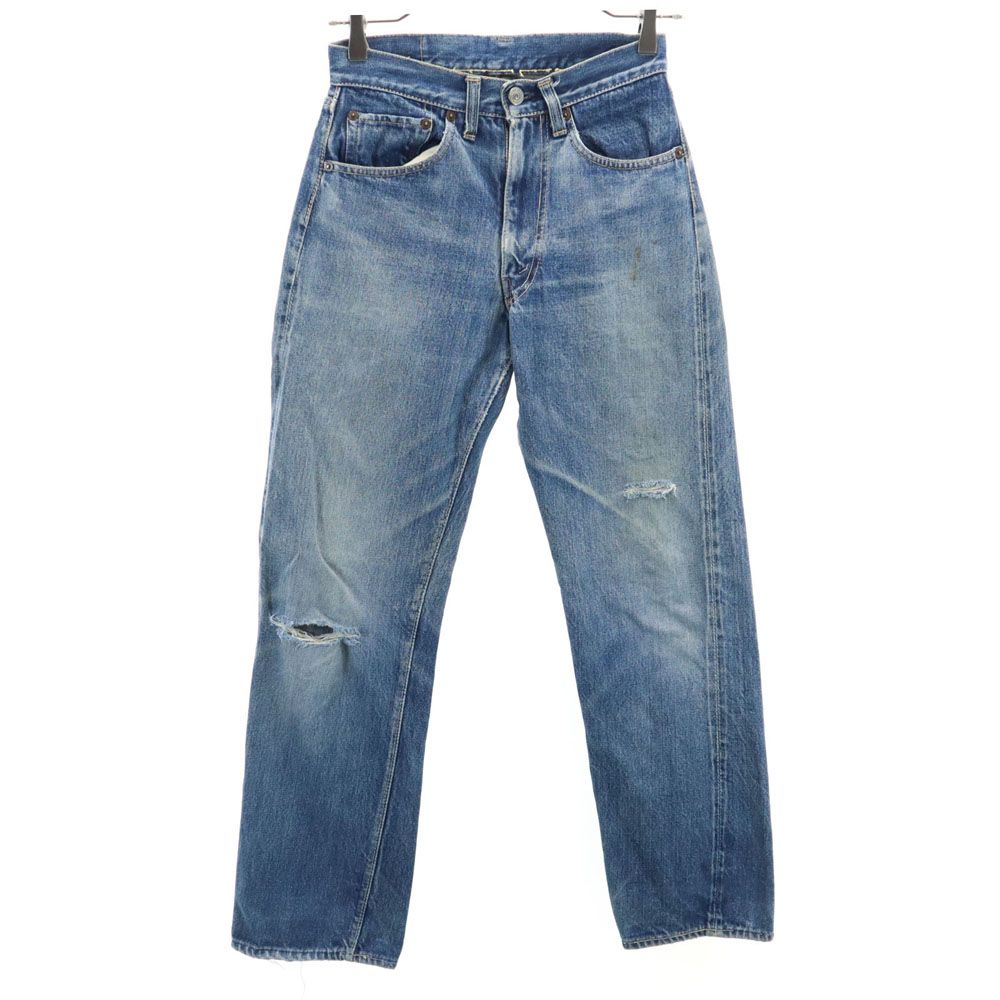 古着 Levi's リーバイス 60s 551ZXX BIG E Vステッチ オフセットループ ボタン裏W イエローステッチ ストレートデニムパンツ タロンジップ 赤耳 裏リベット メンズ リーバイス 60s 551ZXX BIG E Vステッチ オフセットループ ボタン裏W