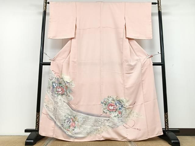 平和屋着物●訪問着　江戸小紋　吉祥文　暈し染め　正絹　逸品　AABC1769ph 平和屋着物○訪問着 江戸小紋 吉祥文 暈し染め 正絹 逸品 AABC1769ph