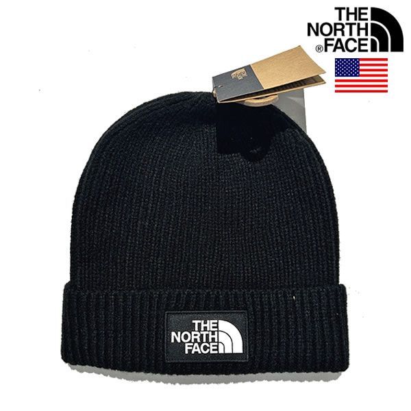 The North Face LOGO BOX CUFFED BEANIE ノースフェイス USAモデル ロゴ ビーニー ニットキャップ 【9657321526】