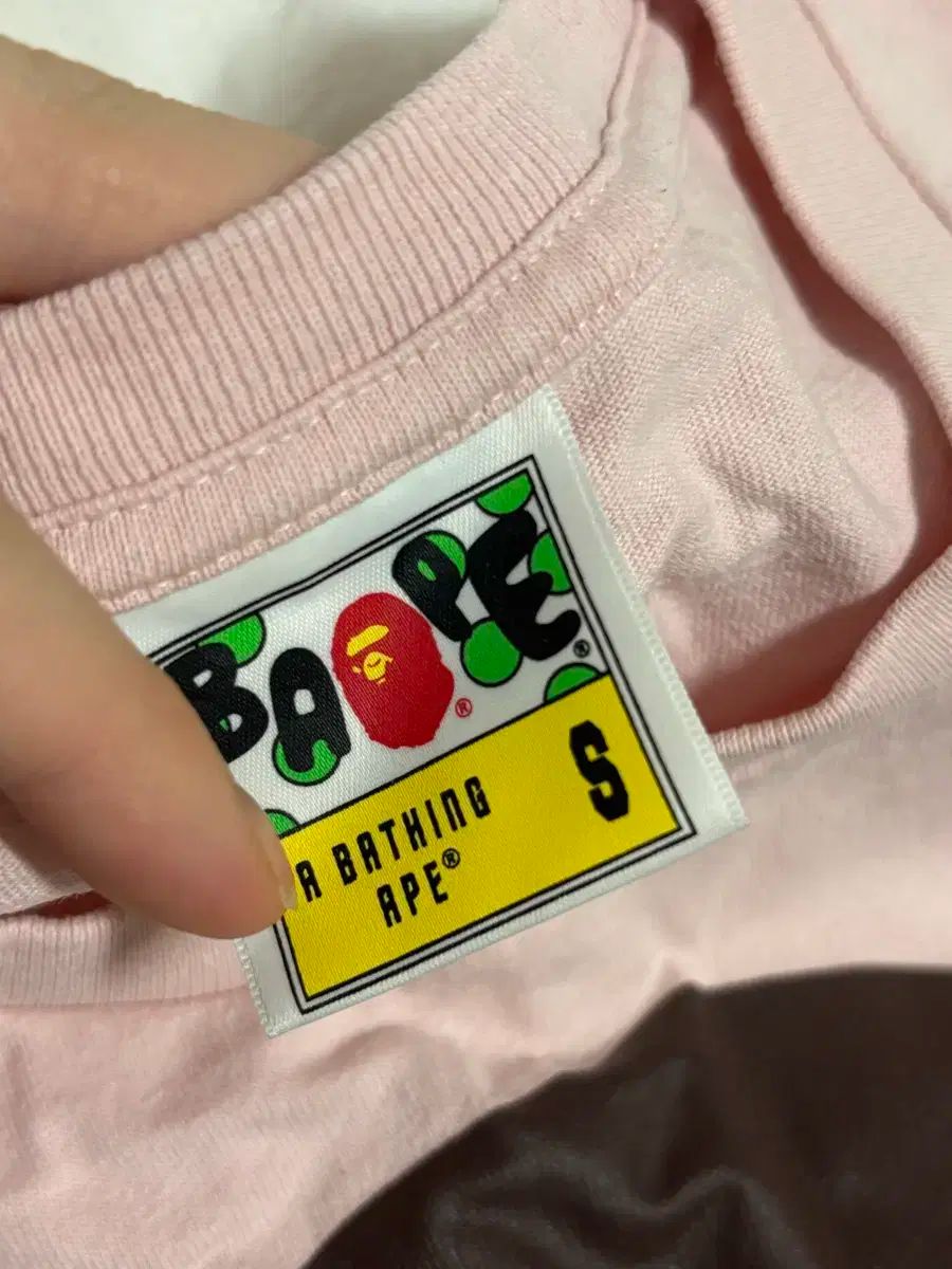 美品✨A BATHING APE ピンク ヴィンテージ半袖Tシャツ S アベイシングエイプ A BATHING APE BAPE 大猿 サルカモTシャツ