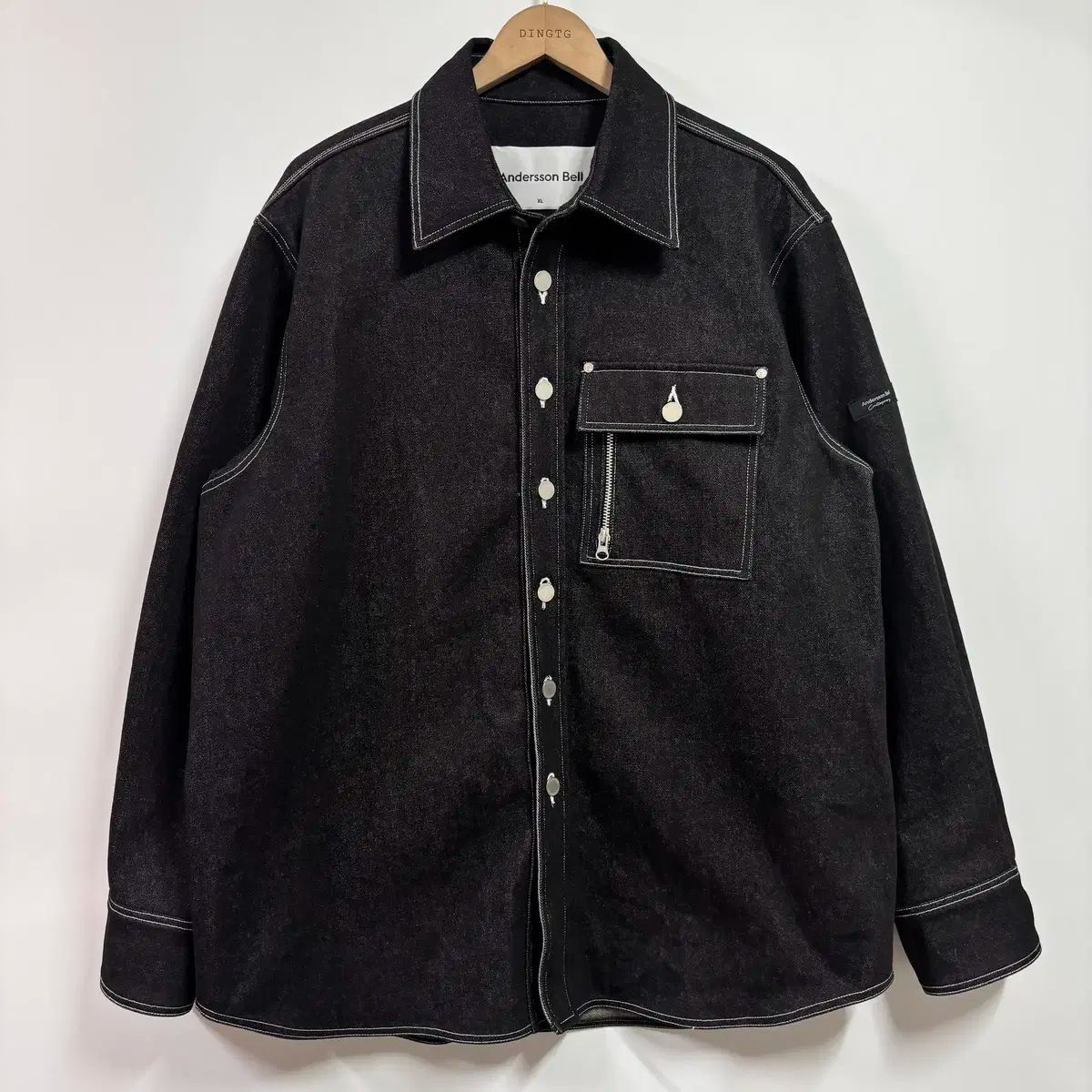 XL Andersson Bell(アンダースンベル) オーバーサイズ ジッパー デニム シャツ