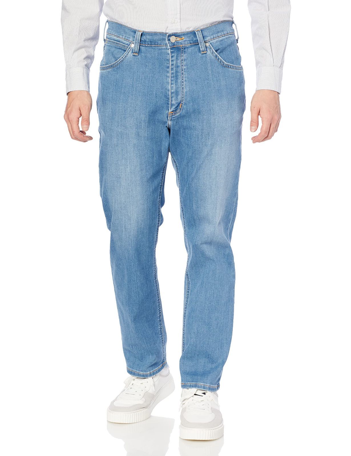 Size M_Color ライトブルー ラングラー ジーンズ レギュラーストレートデニムパンツ RELAXING REGULAR STRAIGHT メンズ ライトブルー M