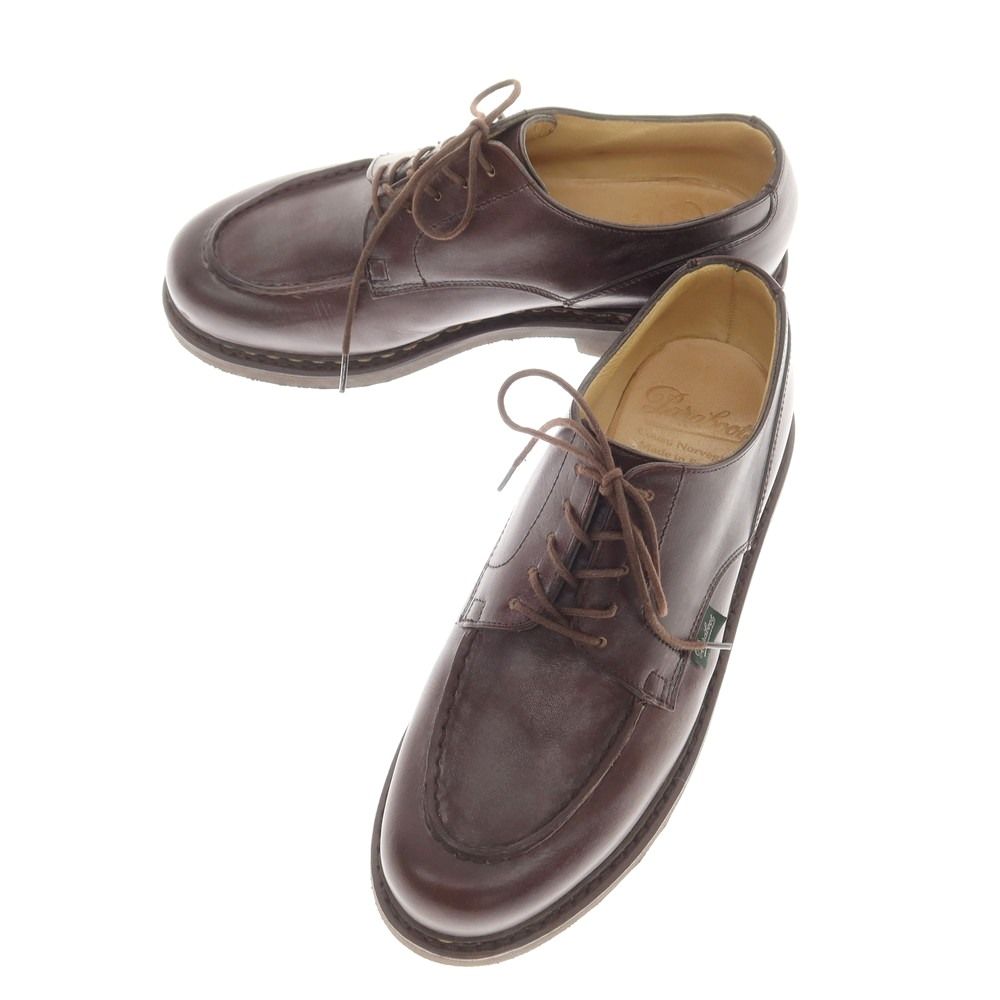 【中古】パラブーツ Paraboot CHAMBORD Uチップ ドレスシューズ ブラウン【サイズ5 1/2F】【メンズ】
