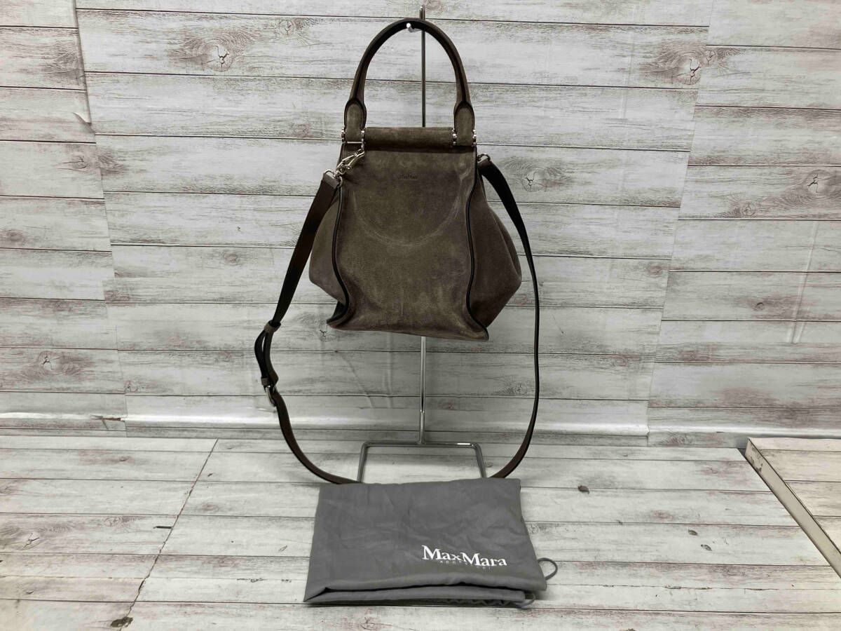 Max Mara マックスマーラ ショルダーバッグ グレーブラウン 通年