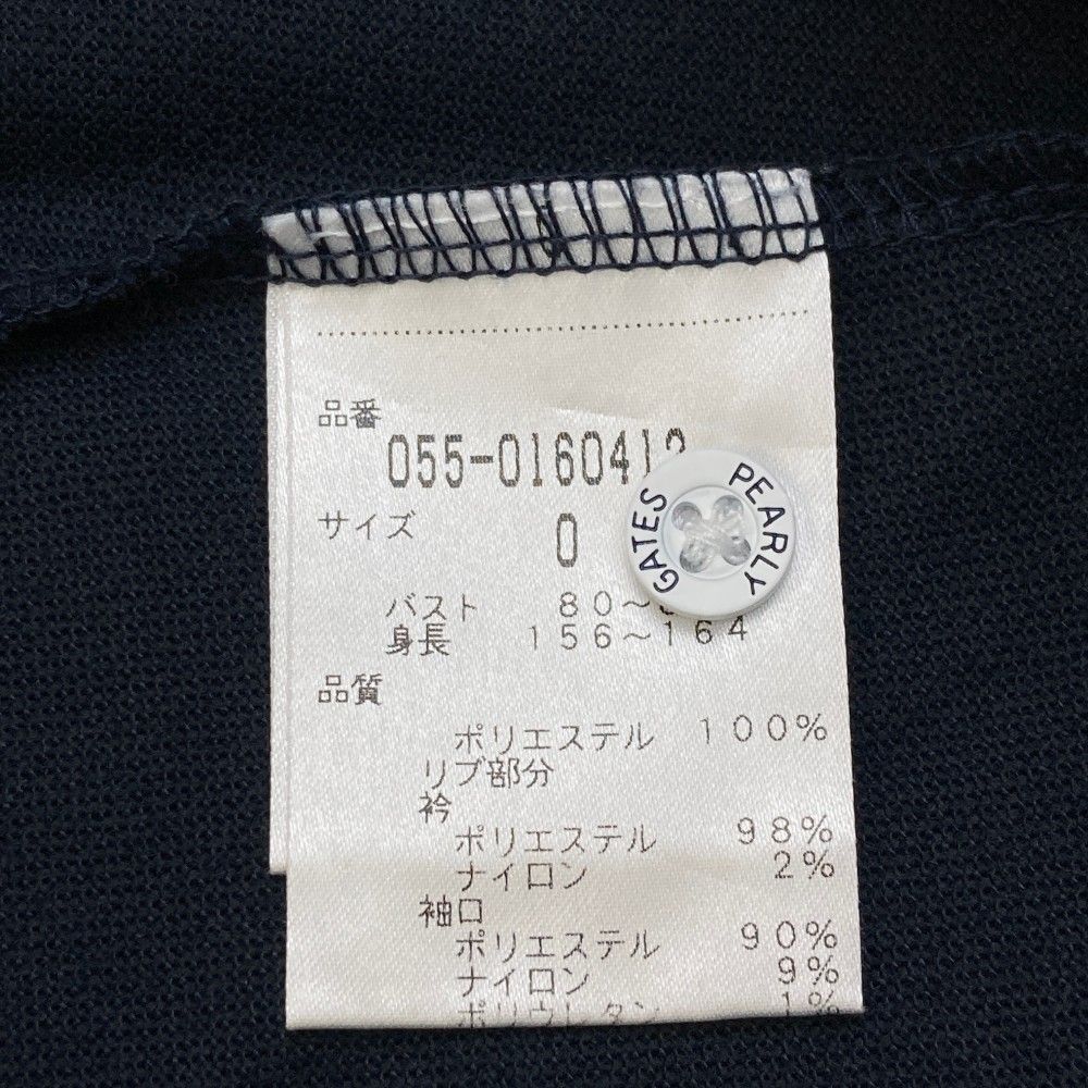 サイズ：0 PEARLY GATES パーリーゲイツ ノースリーブポロシャツ