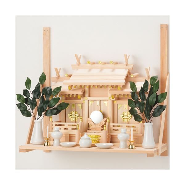 フィットポスト 神棚 屋根違い三社 小 1個